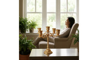 Candelabra with Pedestal Base Elegant Metal Candle Holder Luxurious for Banquets