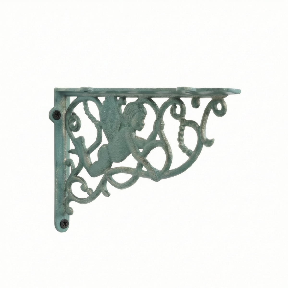 Decorative Shelf Bracket Rustic Shelf Support Farmhouse Wall Bracket with Screw Holes Heavy Duty for Living Room, Study