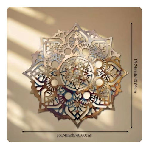 Metal Mandala Wall Oversized Size Mandala Wall Decor Hollow Cut Design for Outdoor