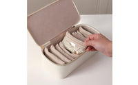 Portable Jewelry Travel Case Large Capacity 12-Pouch Jewelry Storage Box Snarlknot-resistantFree Long-Lasting for Travelers