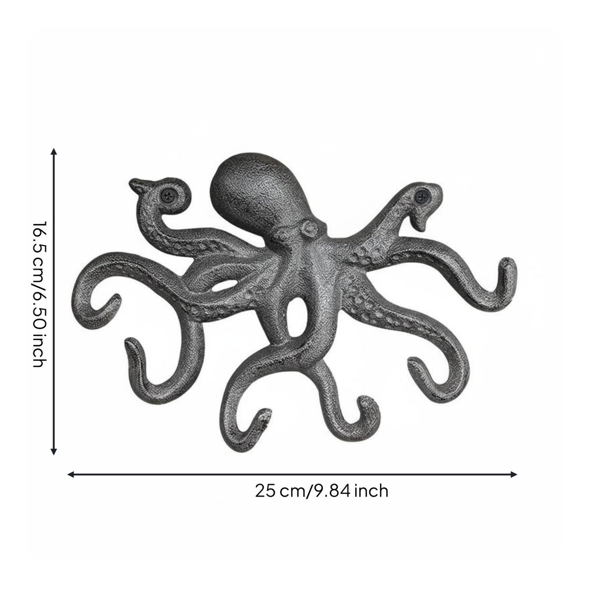 Squid Wall Hook Decorative Squid Coat Hook Nautical for Entryway