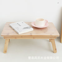 笔记本电脑桌床上用书桌实木折叠桌懒人桌小桌子学生宿舍学习桌