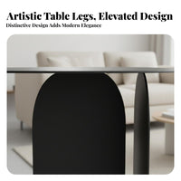 Dual-panelPanel Base Table Modern Design Nightstand Minimalist Design