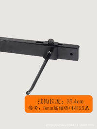 Adjustable Hook Style Wall Mounted Yoga Mat Rack