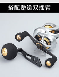 Chiren Baitcasting Reel for Heavy Fishing, Aluminum Alloy, Left/Right Hand, Anti-Backlash