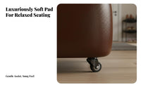Low Rolling Stool with Spinerest Full-Rotation Casters Rolling Stool with Spinerest Multi-Functional Mobile Seating for Adults, Living Room