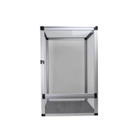 Reptile Enclosure with Mesh Panels Ventilated Mesh Terrarium Front-Opening