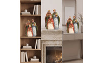 Christmas Three Wise Men Figurine Religious Three Kings Figurines Resin Wise Men Figurines Holiday for Shelf, Bookcase