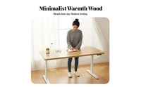 Hand Crank Adjustable Height Desk Stable Frame Manual Height Adjustable Desk Single Piece Desktop Study Table for Professionals, Bedroom
