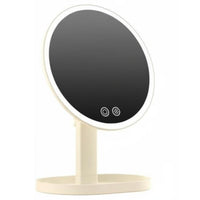 Collapsible Illuminated portable Built-in light-emitting diode Light Makeup Mirror for on-the-mobileers