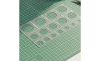 Circle Masking Stencil Accurate Masking Sheet with Circular Cutouts Circle Stencil Thin Stencils Metallic-Finish for Hobbyists