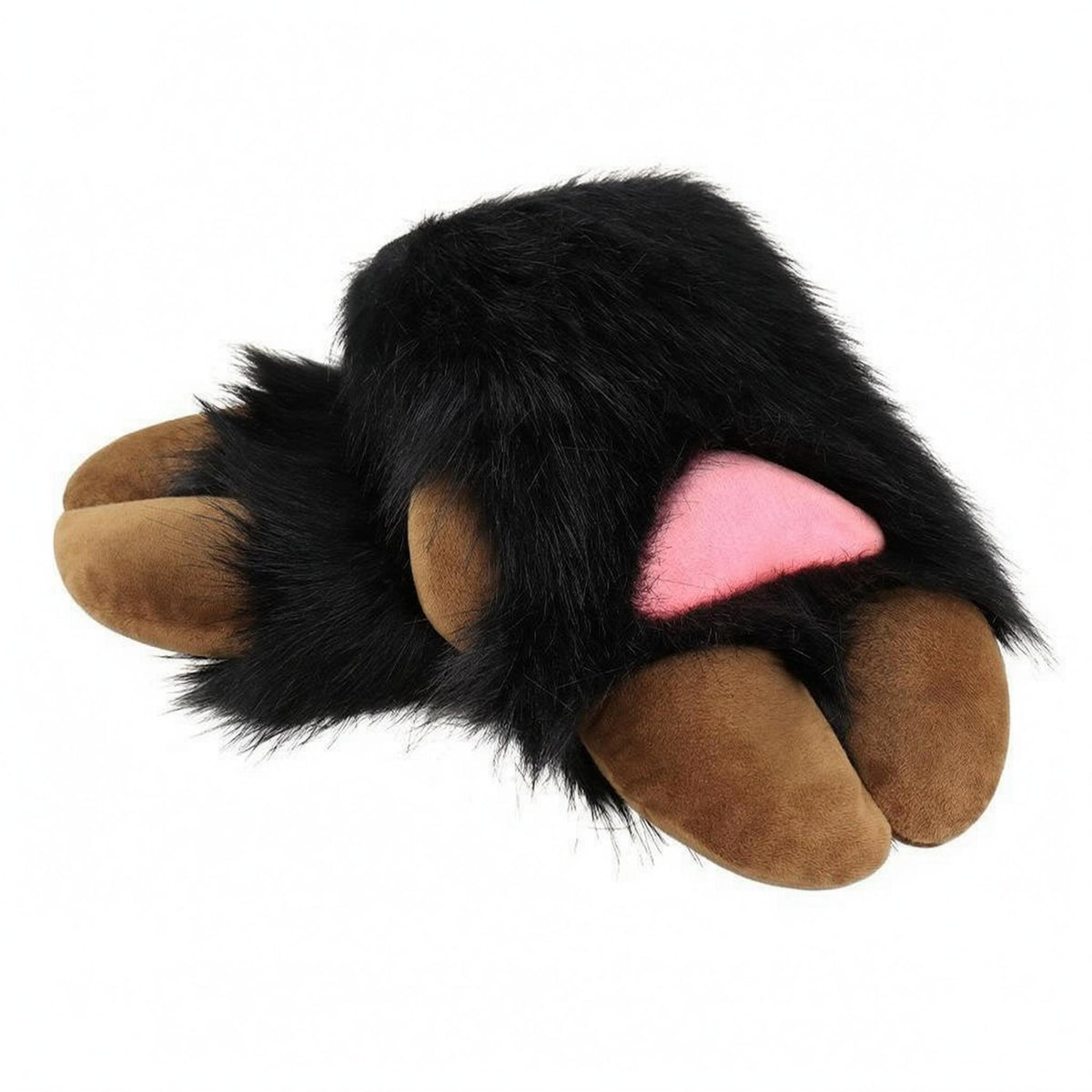Furry Hoof Gloves Claw-Like Fingers Animal Paw Mittens Soft Costume Accessory for Cosplayers