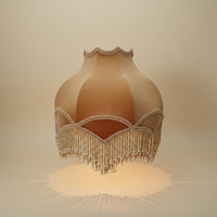 Velvet Tassel Lampshade Handmade Fringed Lamp Shade Decorative Fringe