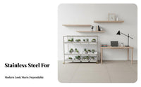 Multi-Tier Adjustable Plant Shelf Floor-Standing Tiered Display Rack Modern Design floral Pot Holder for Gardeners, Homeowners, Indoor, Balcony, Patio