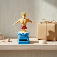 Solar Bobblehead Car Decor Bobble Head Surfing Boy Bobblehead for Desk