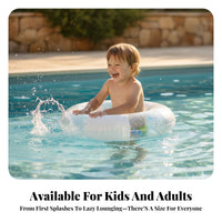 Transparent Inflatable Swim Float | Lightweight and Portable Design, Inflatable Pool Tube, for Beach