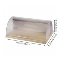 Countertop Roll Holder Ventilation Holes Bread Storage Box Ventilated