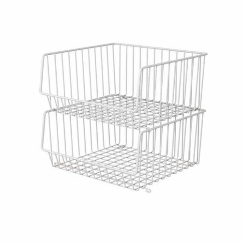 3-Tier Rolling Basket Shelf Movable with casters Utility Cart Multilevel Design