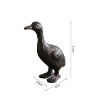 Duck Figurine Rustic Duck Statue Textured for Tabletop