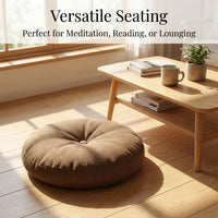 Round Floor Pillow Meditation Cushion, Living Room Floor Cushion Tatami, Large Round Floor Cushion A - Image 6