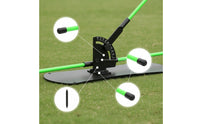 Alignment Golf Swing Training Aid Adjustable Golf Swing Guide with Rods Instant Feedback Equipment Muscle Memory for Golfers, Beginners, Practice Mat