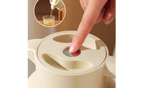 Long-Lasting Insulation Hot Water Dispenser Pot Large Capacity Thermal Container Leak-Proof Insulated Coffee Carafe Wooden Handle for Home, Office