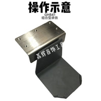 Precision Metalwork Bench Table with Positioning Iron Plate and Wood Table Clamp Set
