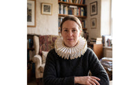 Elizabethan Neck Ruff Theatrical Historical Ruffle Gold-Edged Ruffled for Actors, Cosplayers, Theater, Cosplay, Photoshoots