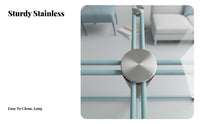 Oval Glass-Topped Coffee Table Minimalist Design Oval Glassglass-Topped Surface Modern and Design Sculptural Base