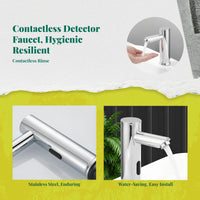 Touchless stainless steel faucet