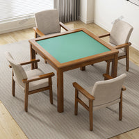 实木麻将桌手搓牌桌简易象棋扑克棋牌桌适老人休闲棋牌室四方桌子