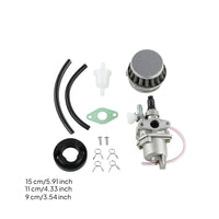 Carburetor Kit Two-Stroke Carburetor with Air Filter Engine Part Kit 49cc Replacement for Mini Dirt Bike