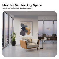 Minimalist Sofa and Coffee Table Combo Modern Design Reception Seating Sturdy Frame Configurable Design for Clients
