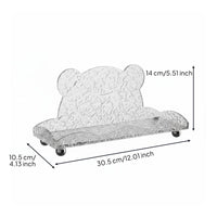 Acrylic Cosmetic Storage Rack Nordic Design Acrylic Shelf Decorative Clear Washroom Organizer for Countertop