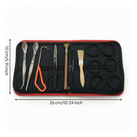 Bonsai Tool Kit Outdoor Bonsai Tools with Roll-up Case Long-Lasting for Workshop