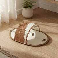 Slipper Cat Bed All Seasons Use Woven Rope Cat Cave for Indoor, Cats, Small Pets