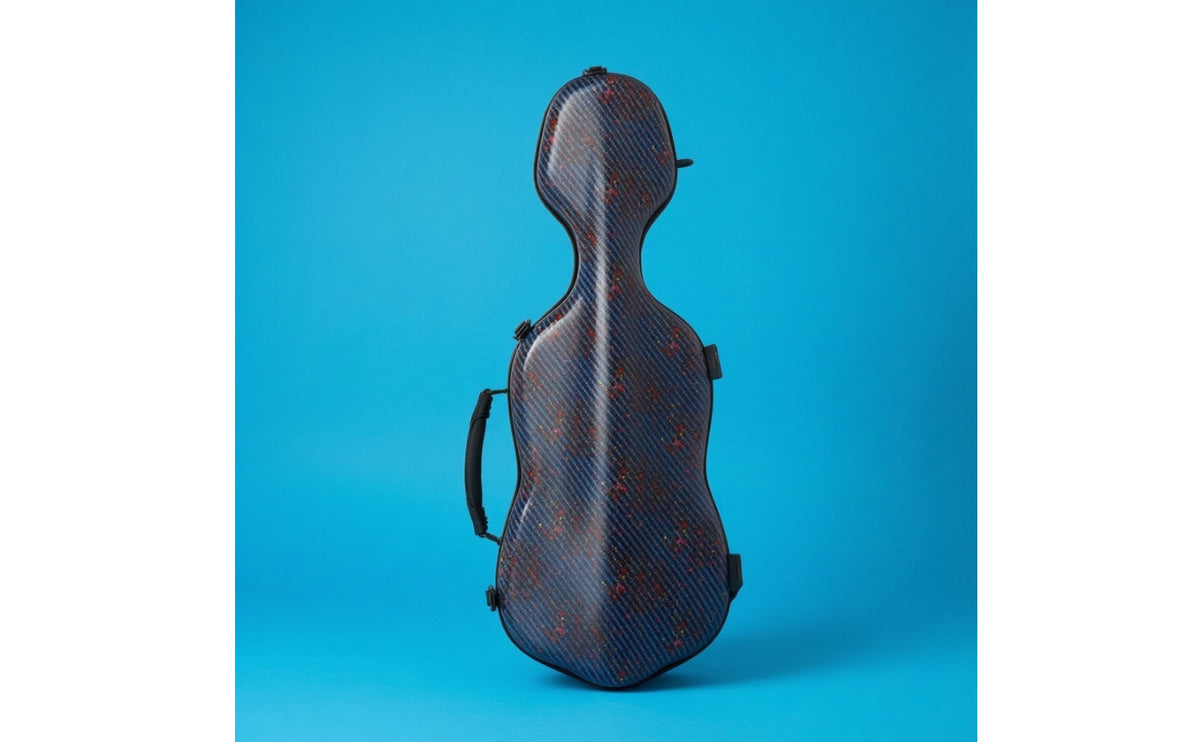 Full Size Violin Case Carbon-Fiber-Hard-Construction Violin Case Quilted for Violinists, Students, Rehearsals