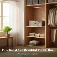 Foldable textile Clothes Box Multi-functional Foldable Clothing Bag Stackable