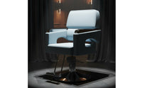 Swivel Salon Chair Stainless Steel Base Hydraulic Styling Chair Dense-Foam Foam Adjustable Barber Seat for Hair Stylists, Barbershop, Beauty Spa