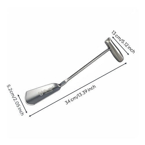 2 Pieces Stainless Steel Garden Multi-Purpose Metal Planting Scoop