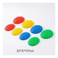 Balance Stepping Stones Textured Balance Stepping Stone Toy Low-Profile Lightweight for Children, Playroom, Kindergarten