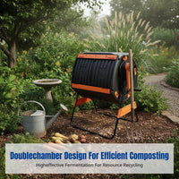 Outdoor Compost Bin Tumbler, Garden Foliage Fermenter, Storage Box