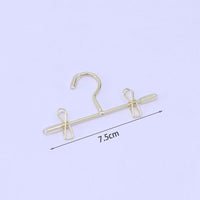 热销新品 棉花娃娃bjd娃娃用金属娃衣裤袜夹小衣架娃衣收纳多用途