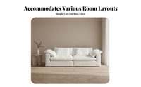 Tofu Block Sofa Removable and cleanable Cover sectional Foam Block Sofa PlushLike Comfort Living Room Furniture for Design connoisseurs, Hosts, Playroom