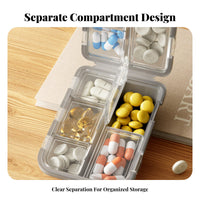space-saving weekly cycle Box Weekly Organizer medication Case simpleeasy-access for Gym, Seniors