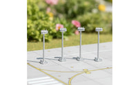 4 Pieces Accessory Miniature Airport High-Pole Light Model Slim for Modelers