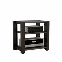 Steel and Wood Amplifier Stand Heavy Duty Multi-Tier Audio Equipment Rack Space-Saving Vertical Design Adjustable Shelf Stereo Rack for Living Room