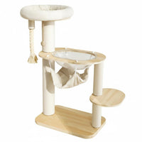 Feline Tree with Hammock Space Saving Pet Furniture Soft Perch