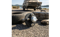 100 Mm Bolt Pattern Hauling Half Axle Dust Cap Hauling Axle Hub Heavy-Duty Wheel Hub Assembly Steel