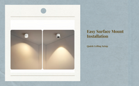 Adjustable anti-glare LED spotlight